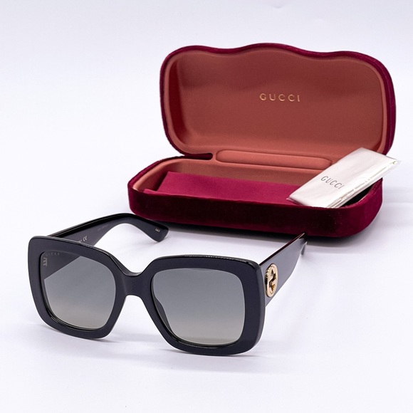 NEW GUCCI GG0141SN 001 NEW COLLECTION WOMEN’S SUNGLASSES GUCCI GG0141S - Picture 2 of 14